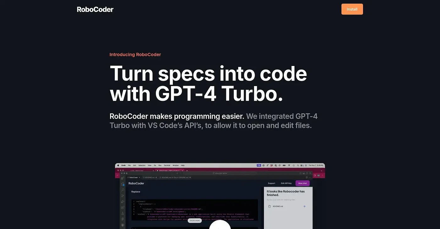 Screenshot of Robocoder