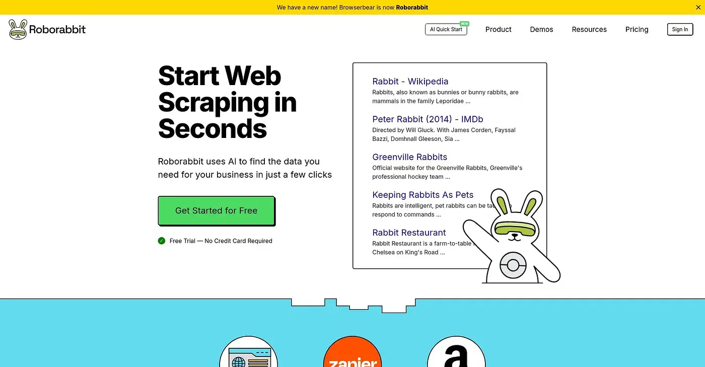 Screenshot of Roborabbit