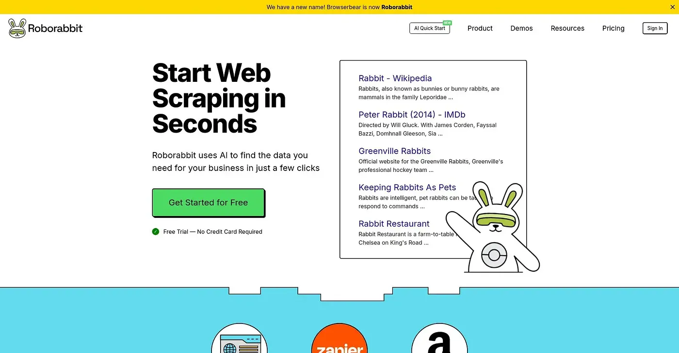 Screenshot of Roborabbit
