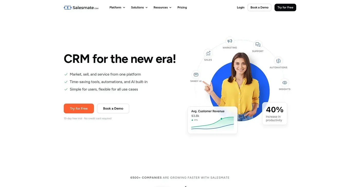 Screenshot of SALES MATE