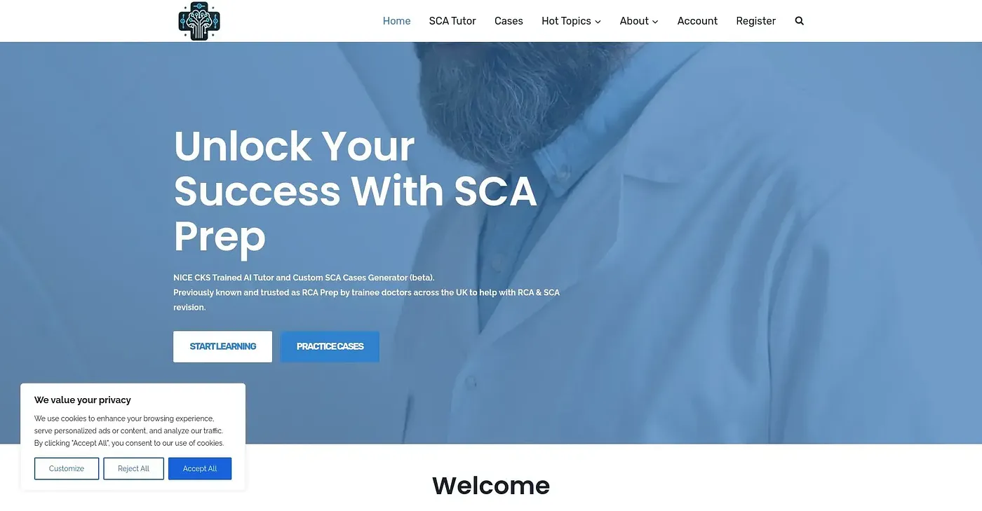 Screenshot of SCAPREP