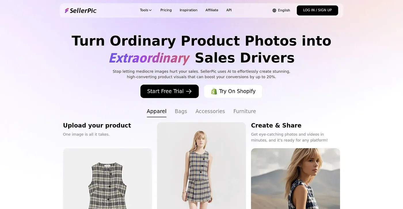 Screenshot of SELLERPIC