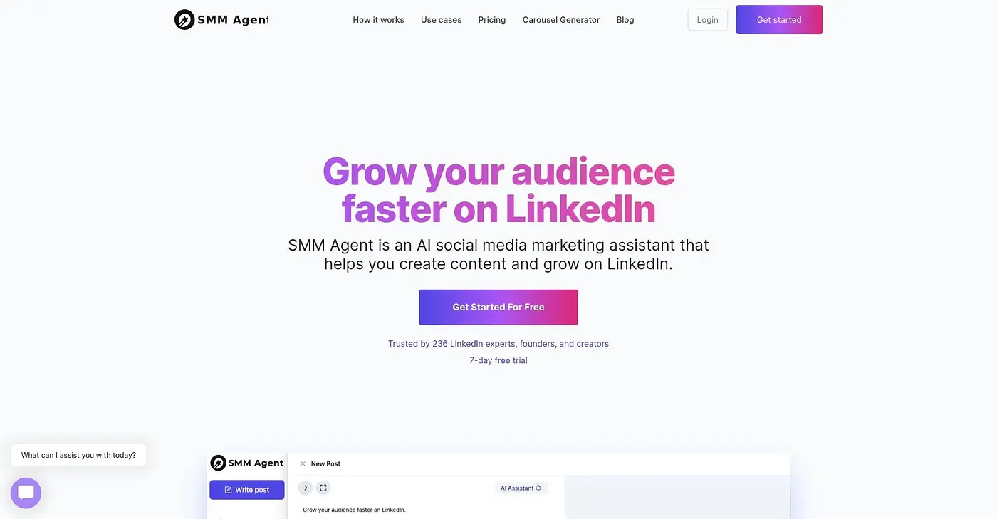 Screenshot of SMM Agent AI