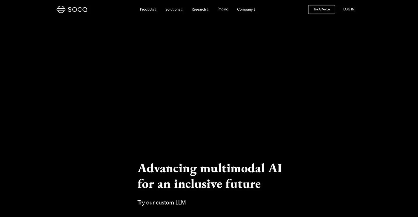 Screenshot of SOCA AI