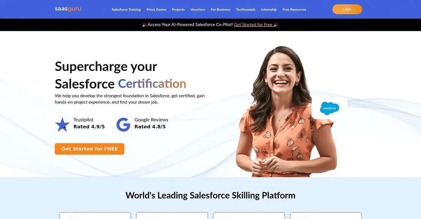 Screenshot of Saasguru