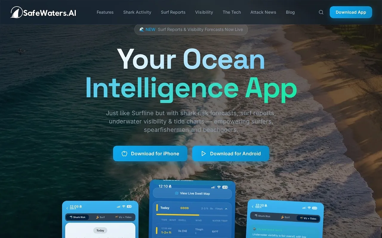 Screenshot of Safe Waters AI