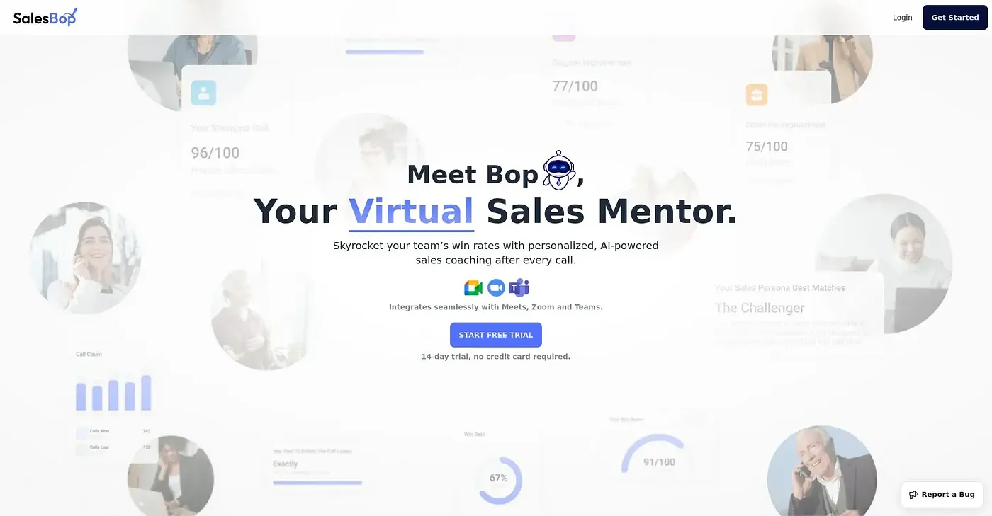 Screenshot of SalesBop
