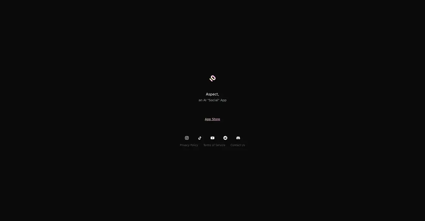Screenshot of Aspect App