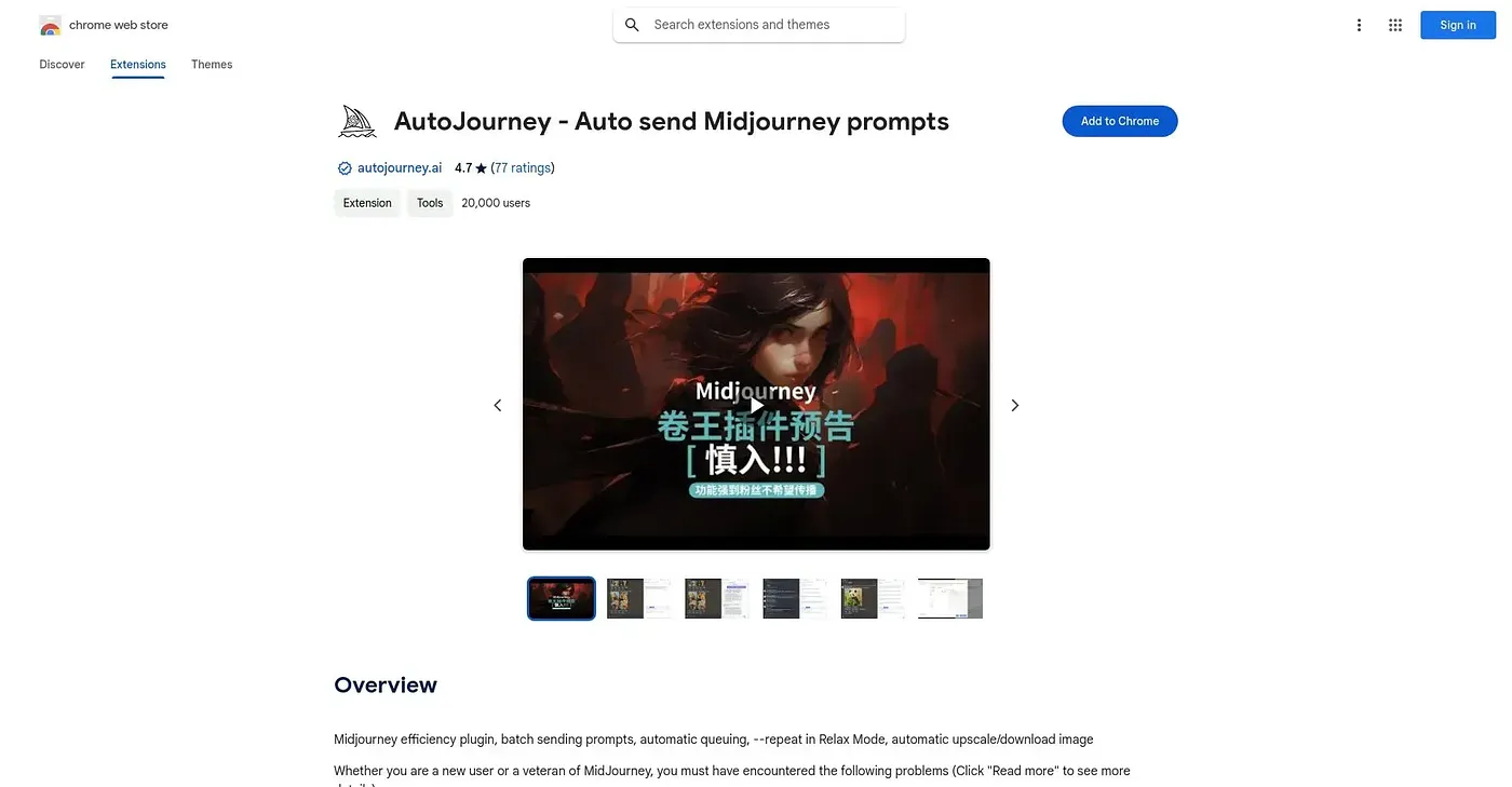 Screenshot of AutoJourney Chrome Extension