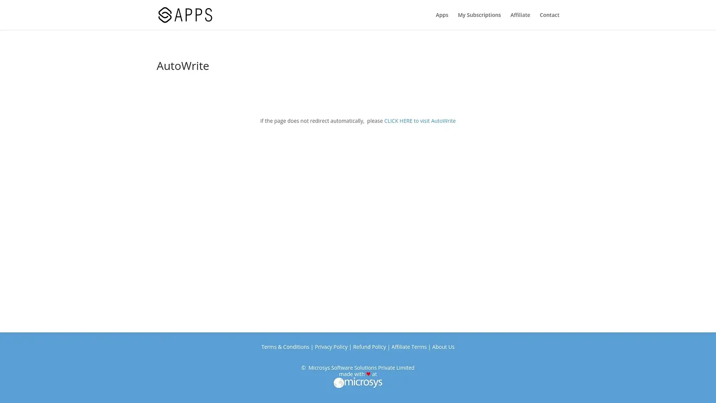Screenshot of AutoWrite
