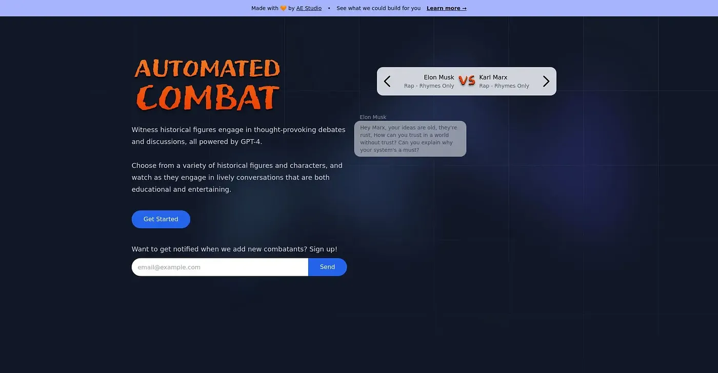 Screenshot of Automated Combat