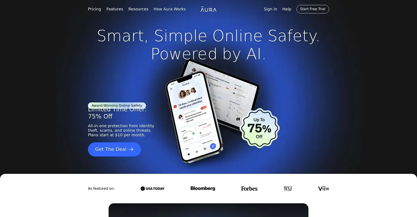 Screenshot of Aura