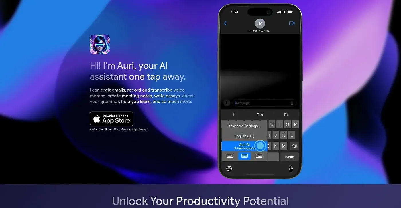 Screenshot of Auri AI