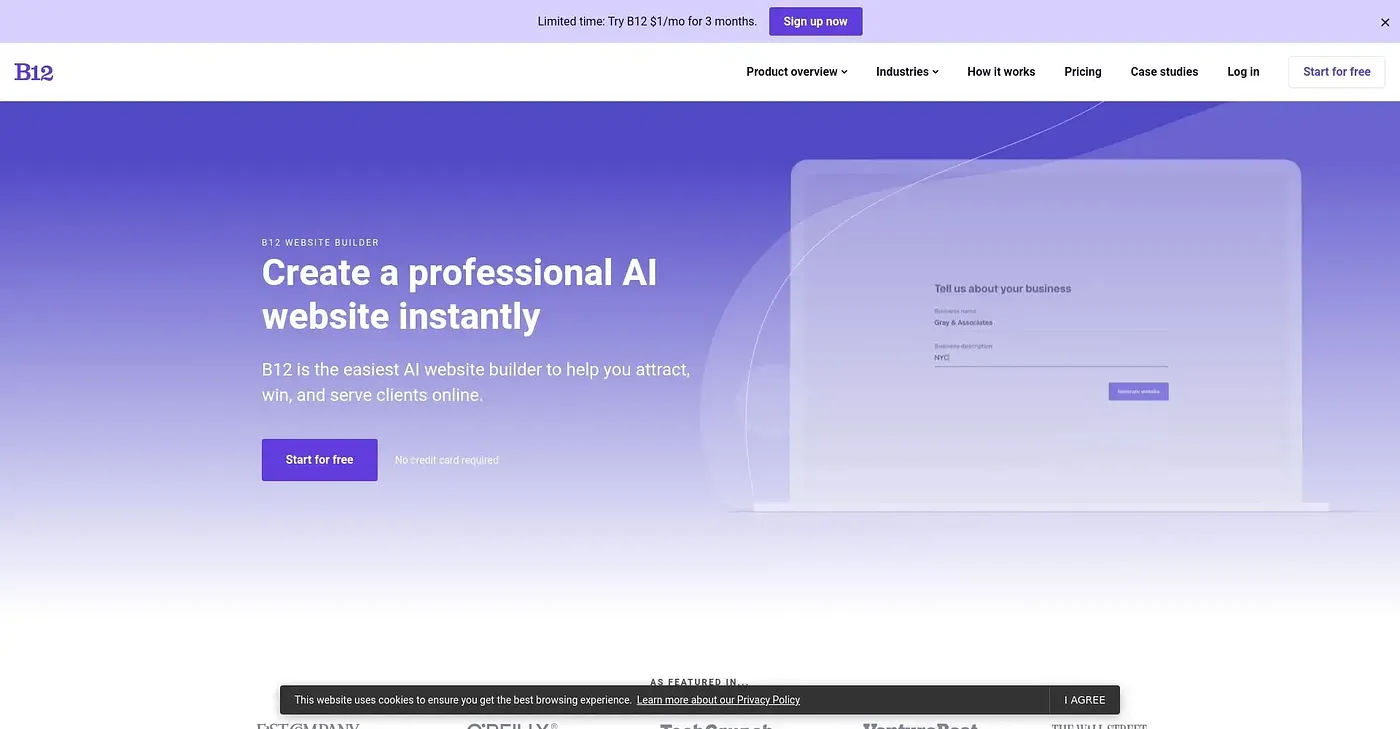 Screenshot of B12