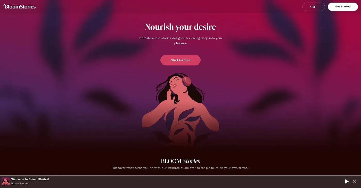 Screenshot of Bloom Stories