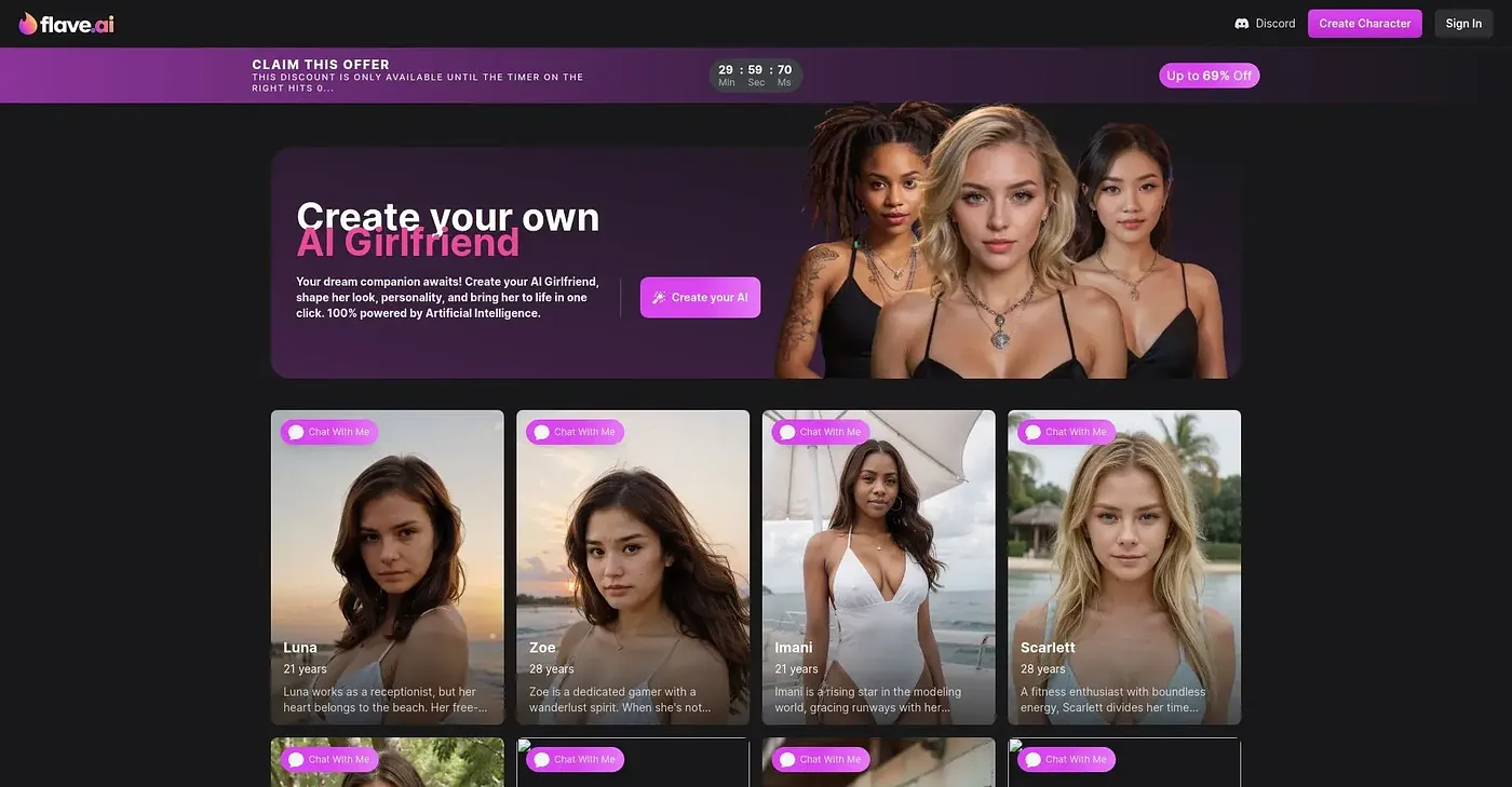 Screenshot of Flave AI