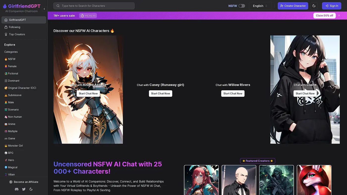 Screenshot of GPT Girlfriend