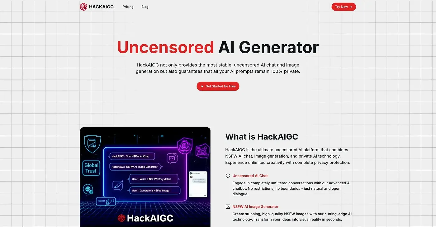 Screenshot of Hackaigc