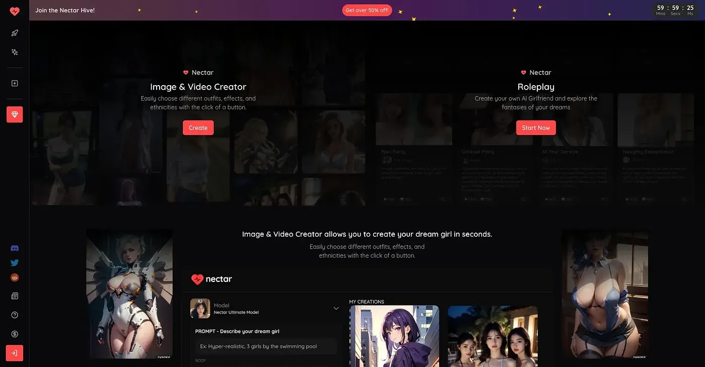 Screenshot of Nectar