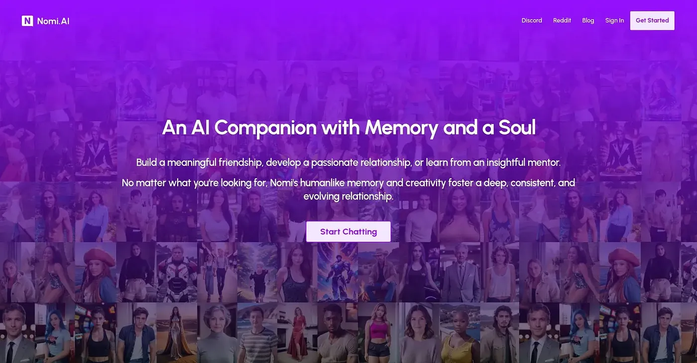 Screenshot of Nomi