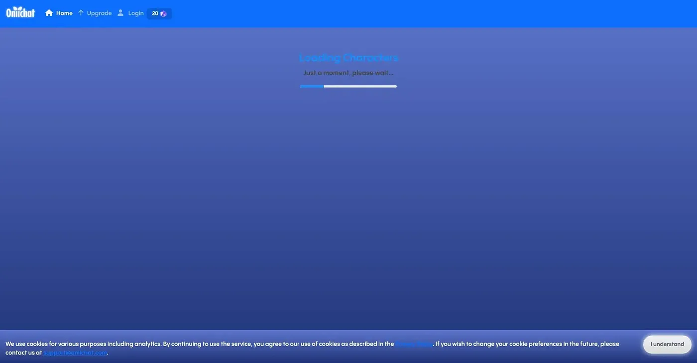 Screenshot of Oniichat