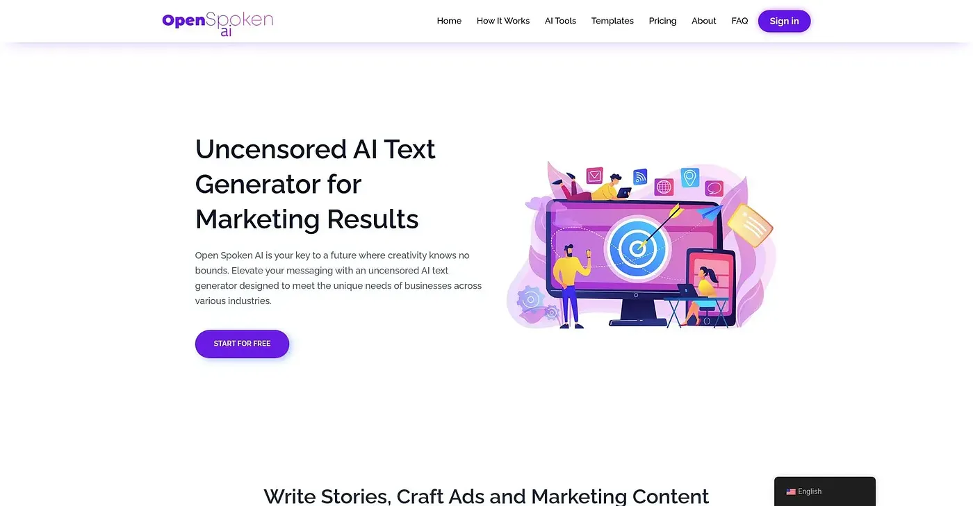 Screenshot of Open Spoken AI