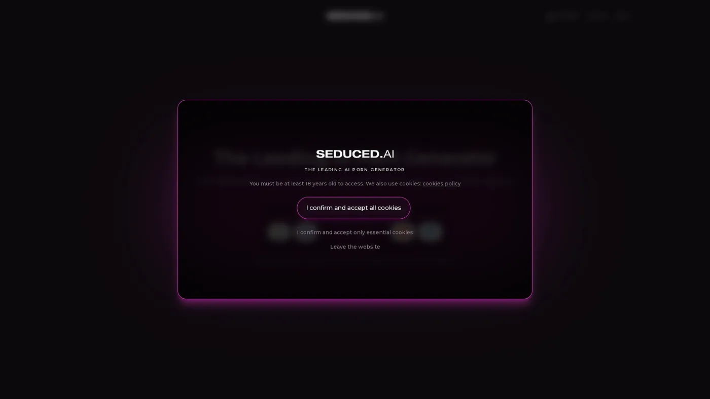 Screenshot of Seduced.ai