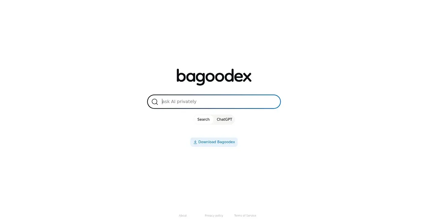 Screenshot of Bagoodex