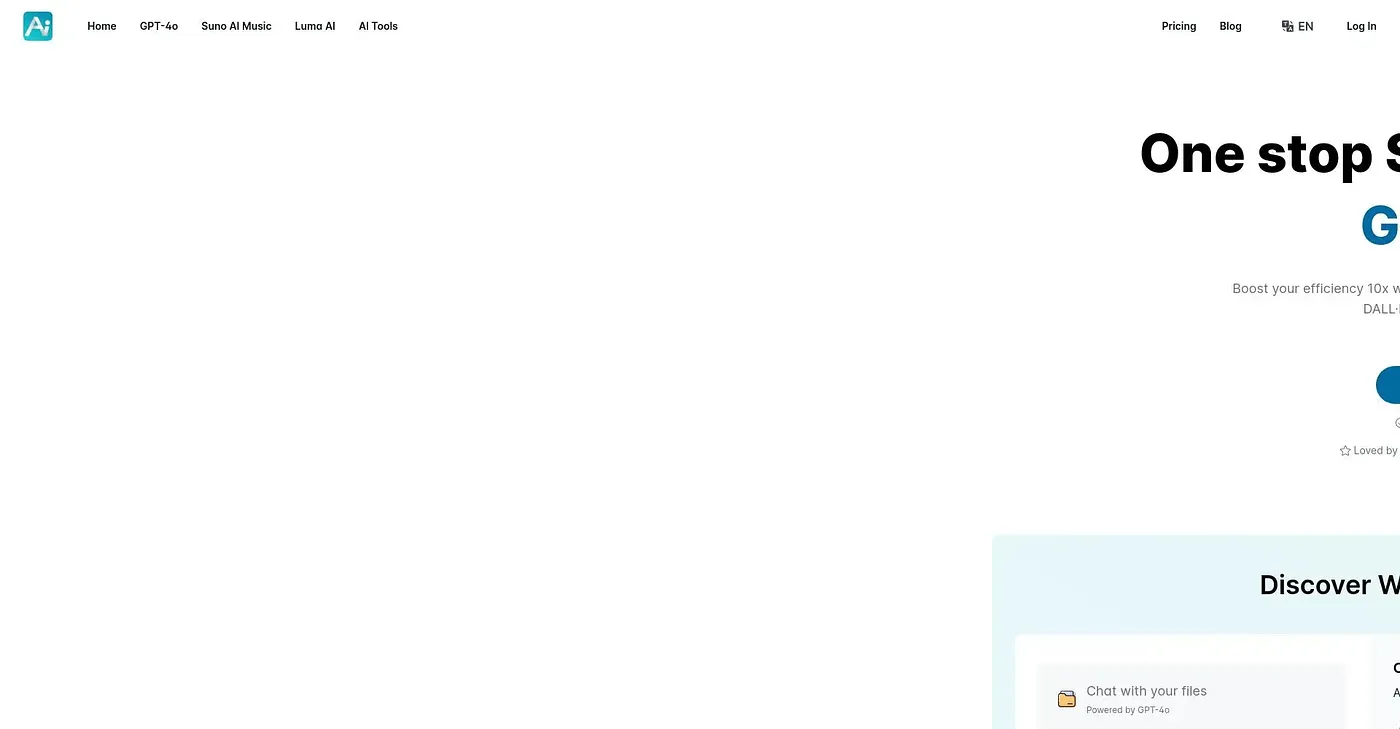 Screenshot of YesChat AI