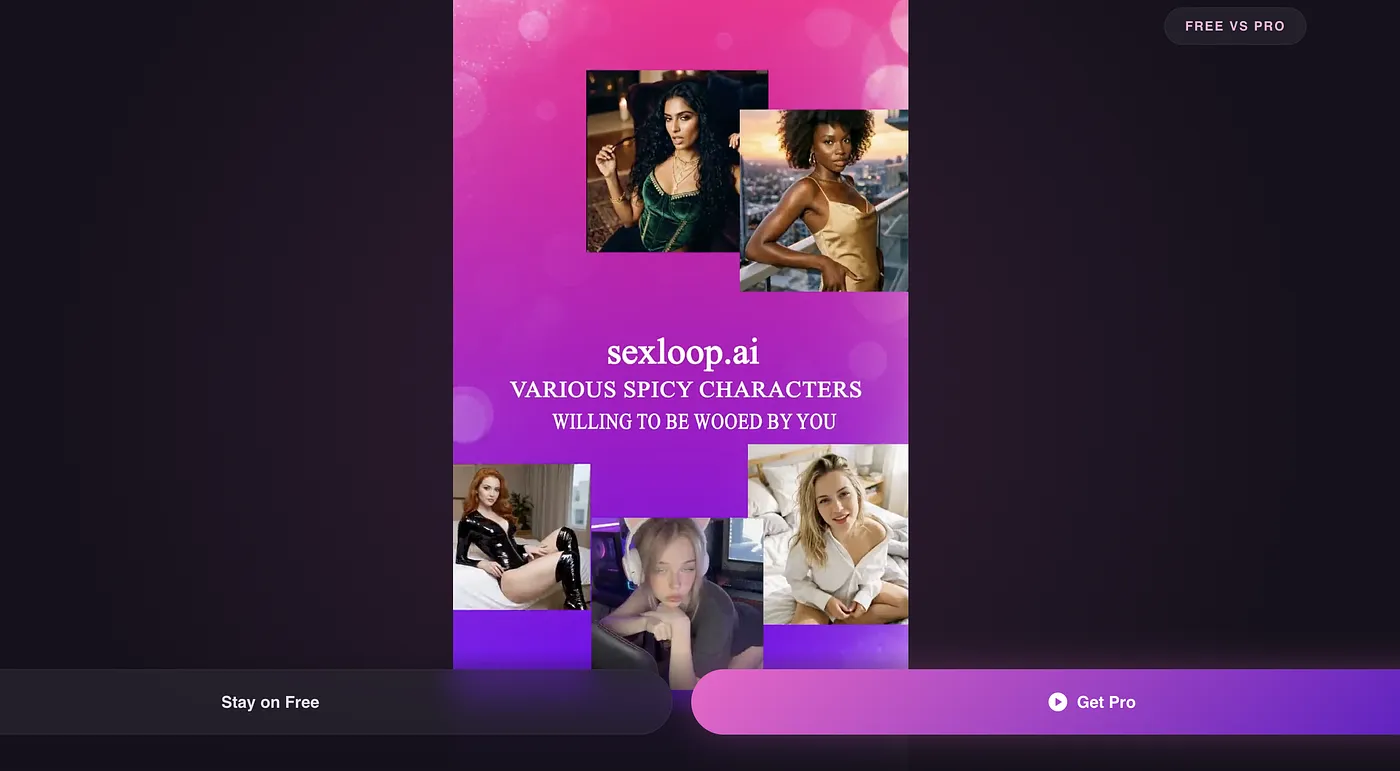 Screenshot of sexLoop