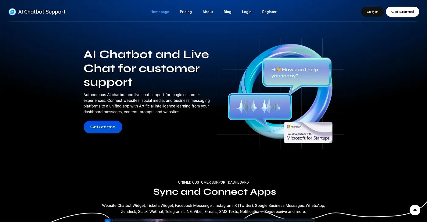 Screenshot of AI CHATBOT