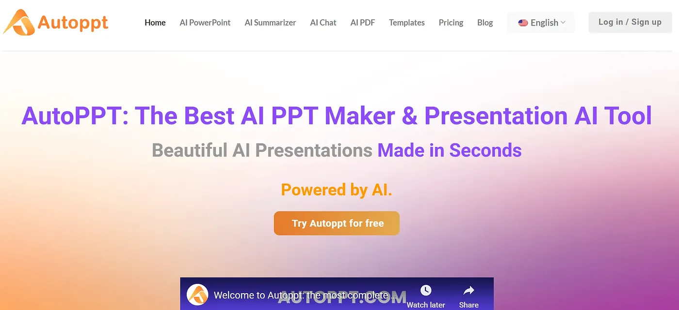 Screenshot of Autoppt