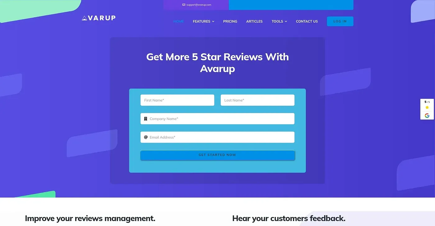 Screenshot of Avarup