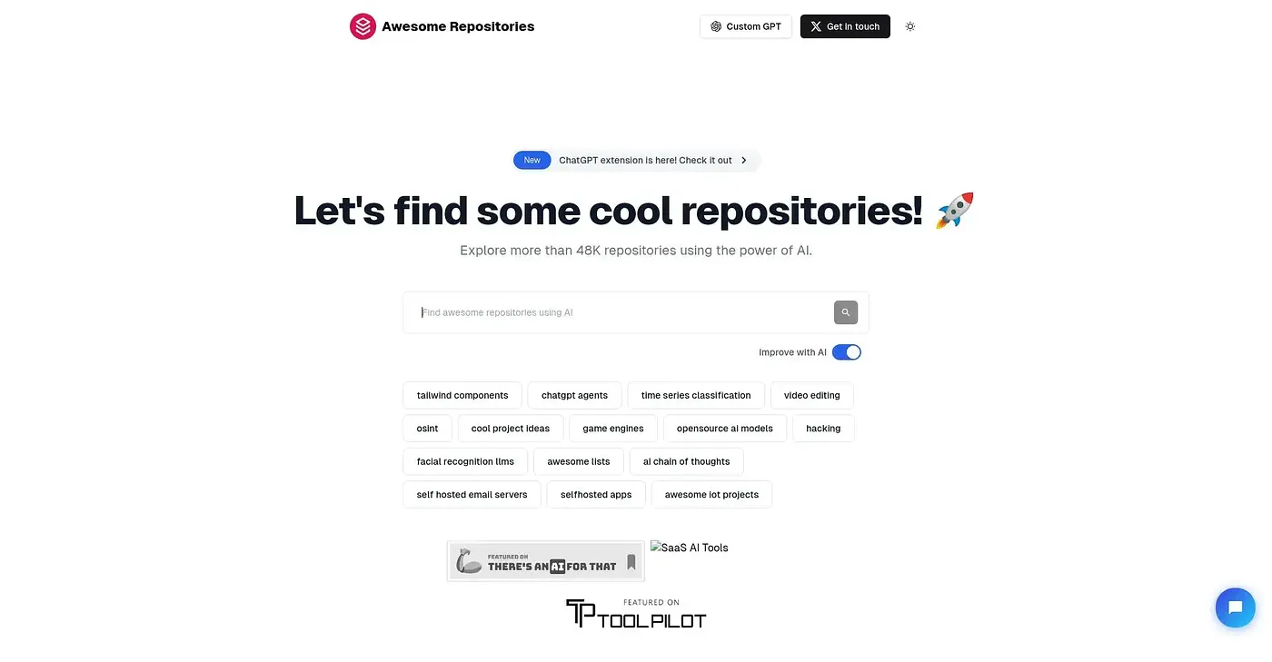Screenshot of Awesome Repositories
