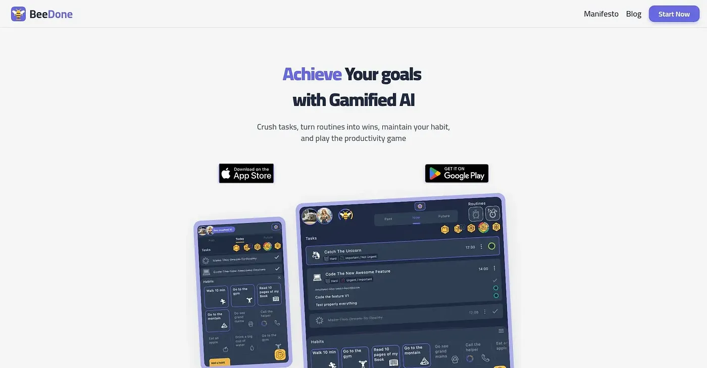 Screenshot of BeeDone