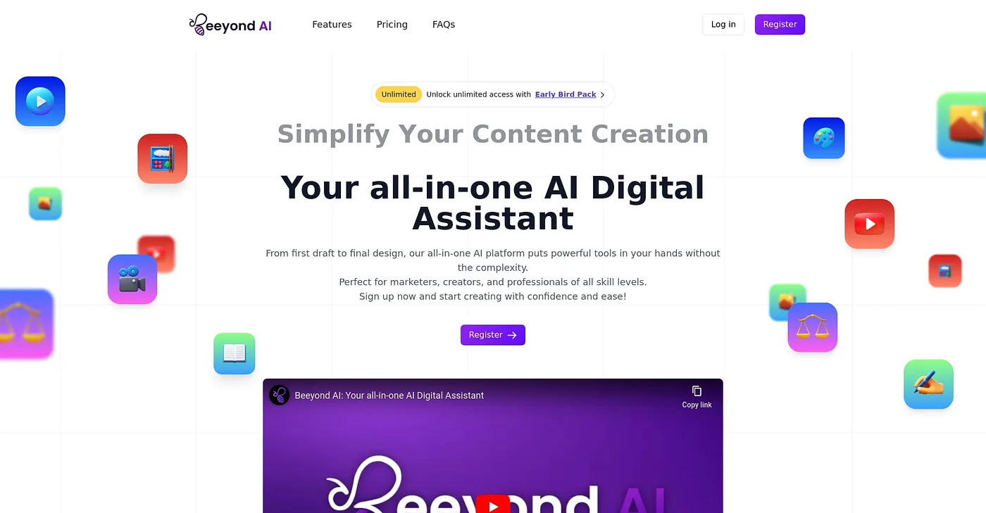 Screenshot of BeeyondAI