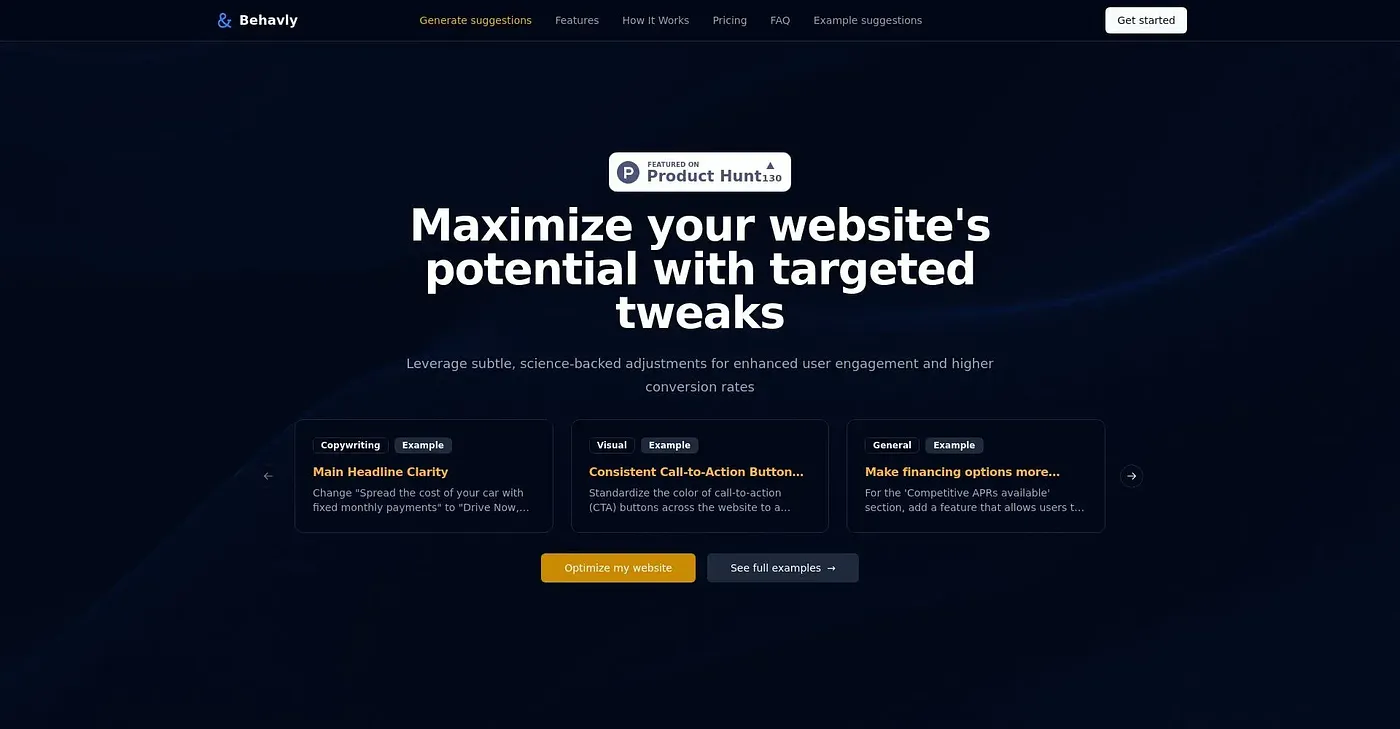 Screenshot of Behavly