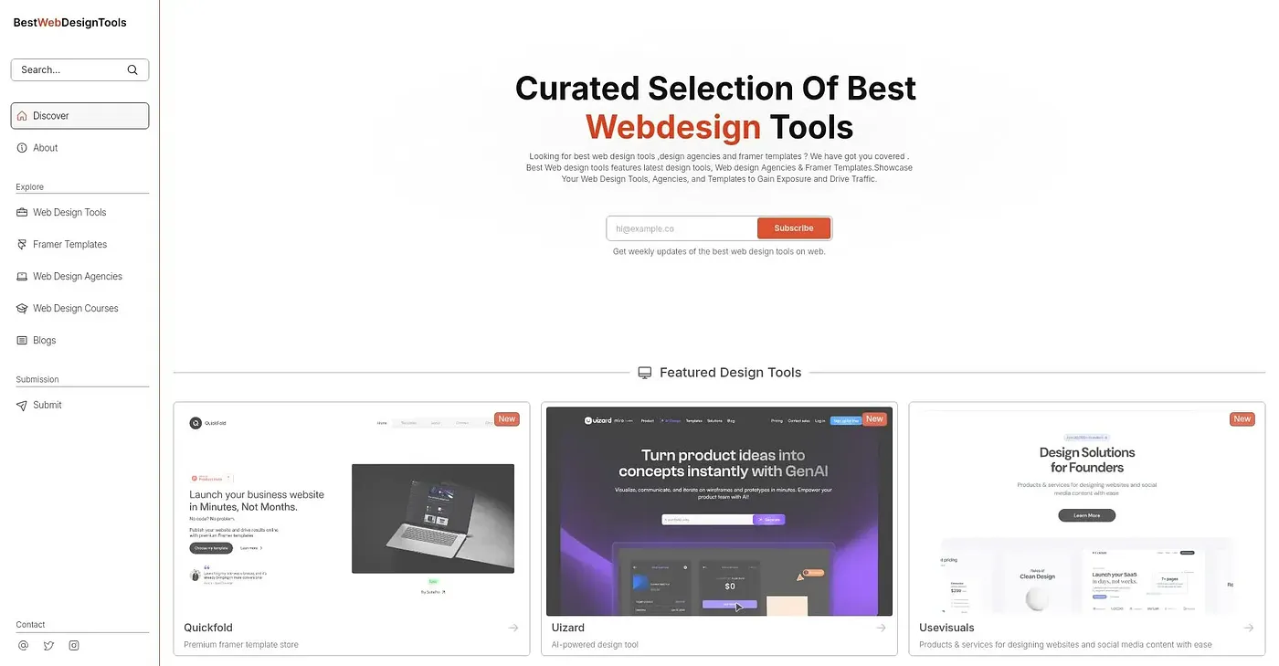 Screenshot of Best Web Design Tools