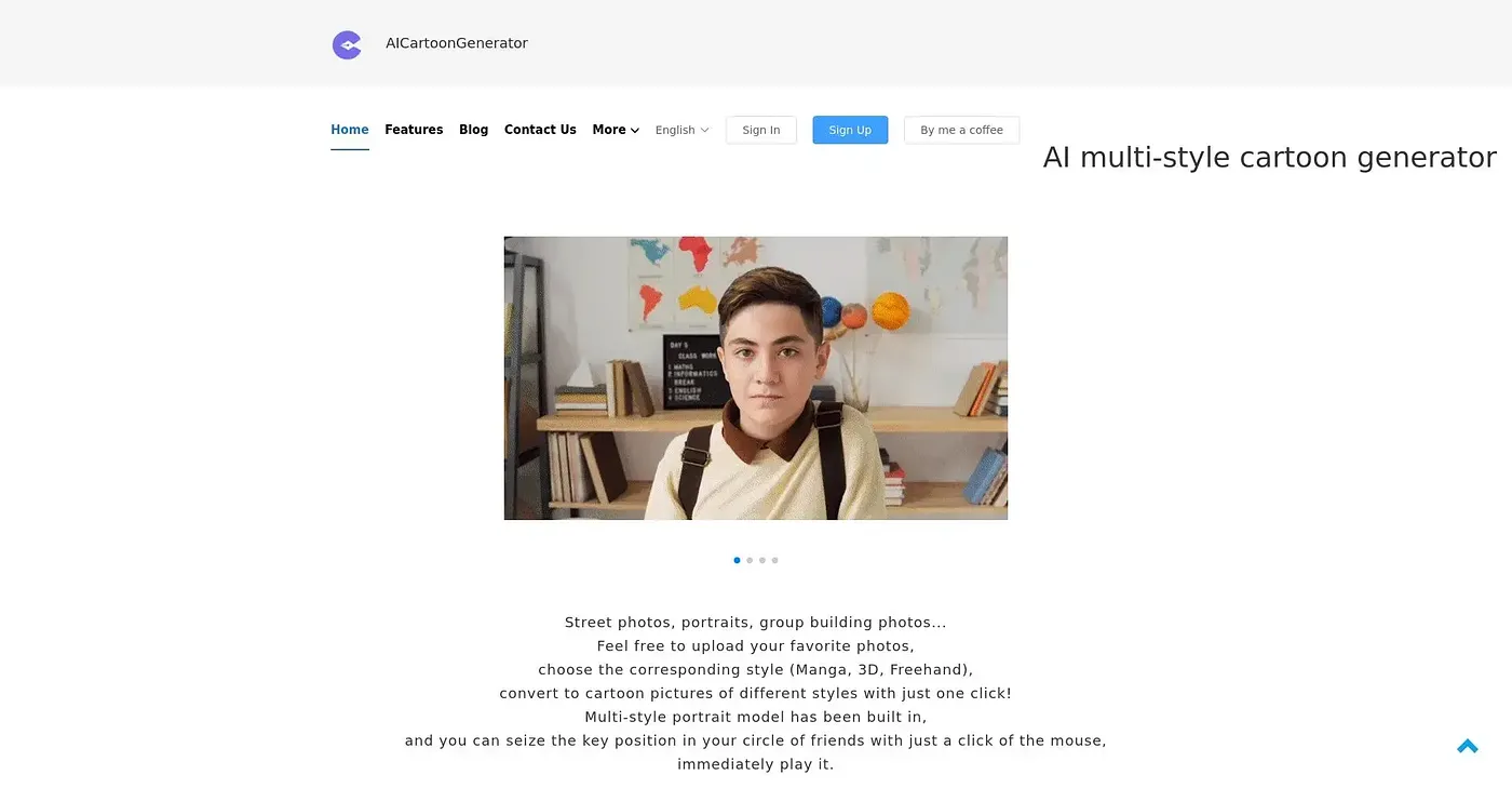 Screenshot of AI Cartoon Figure