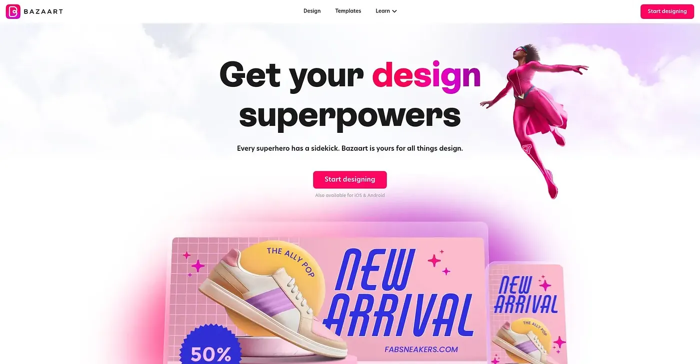 Screenshot of Bazaart