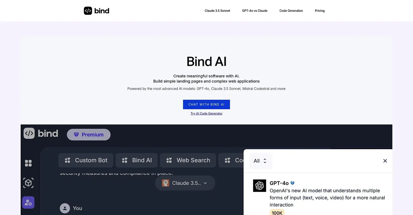 Screenshot of Bind