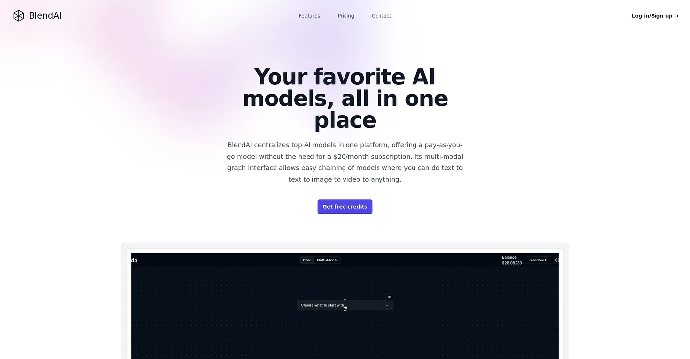 Screenshot of Blend