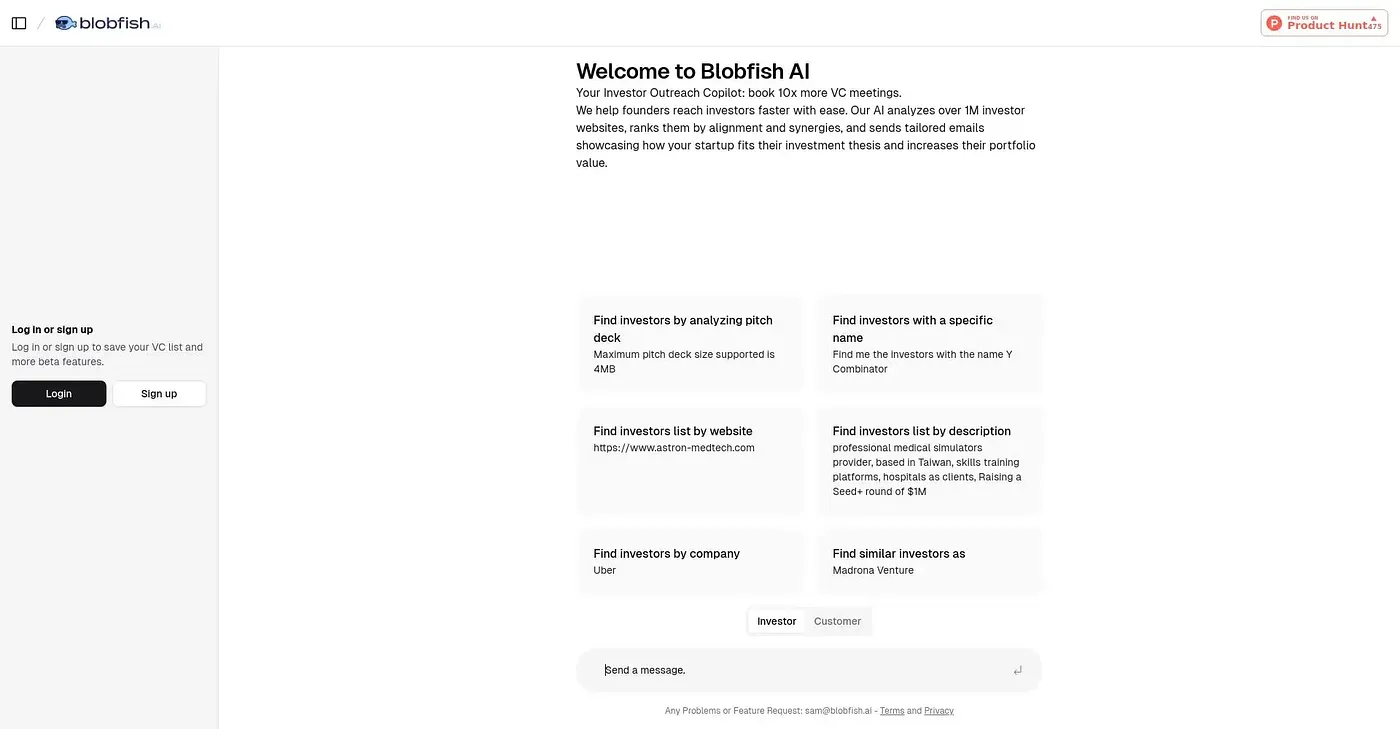 Screenshot of Blobfish AI