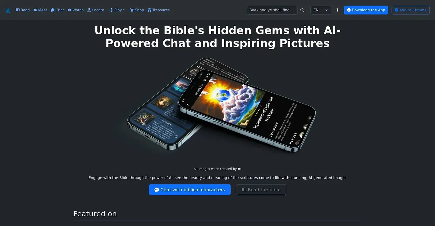 Screenshot of Bible Pics