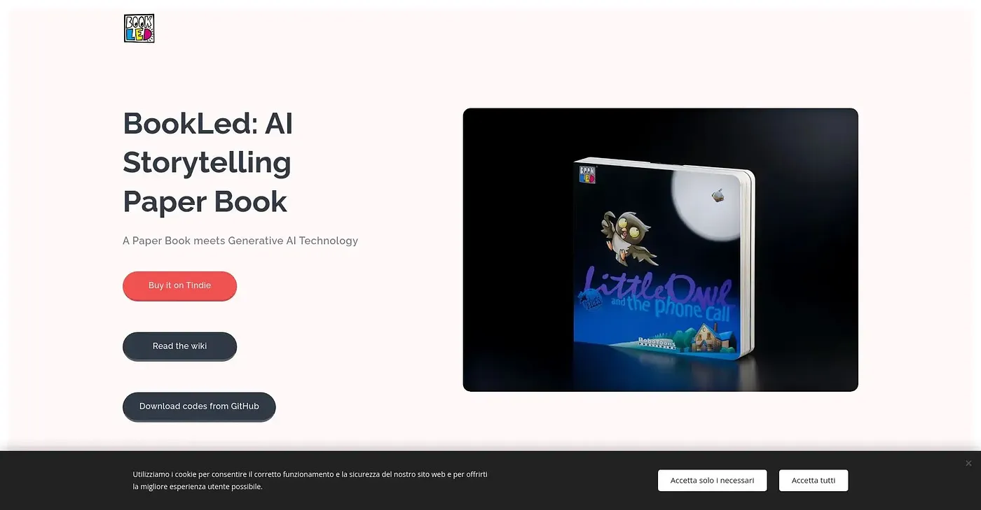 Screenshot of BookLed