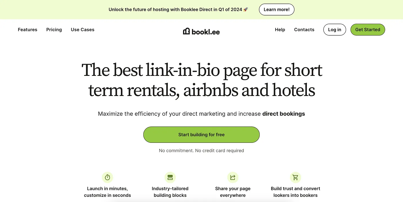 Screenshot of Booklee