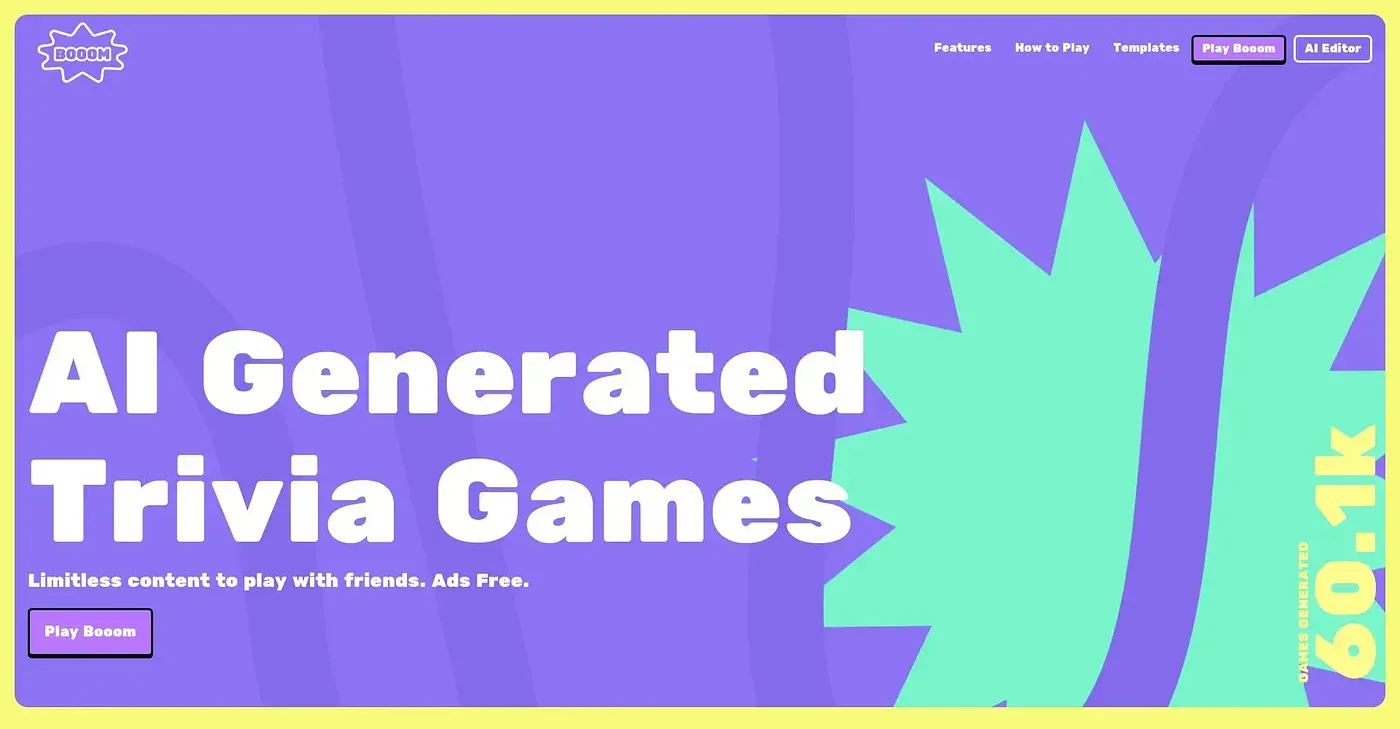 Screenshot of Booom AI