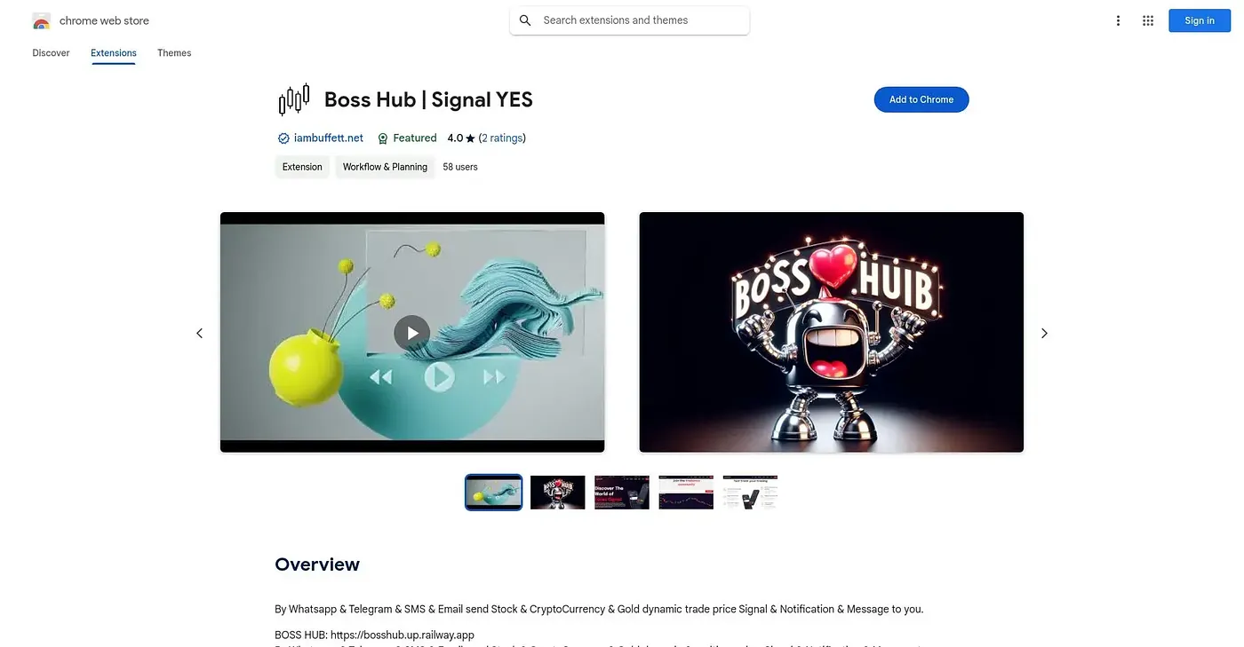 Screenshot of Boss Copilot GPT4 128k GP Chrome Extension