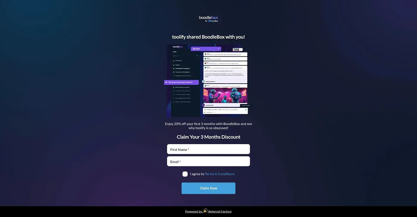 Screenshot of BoodleBox