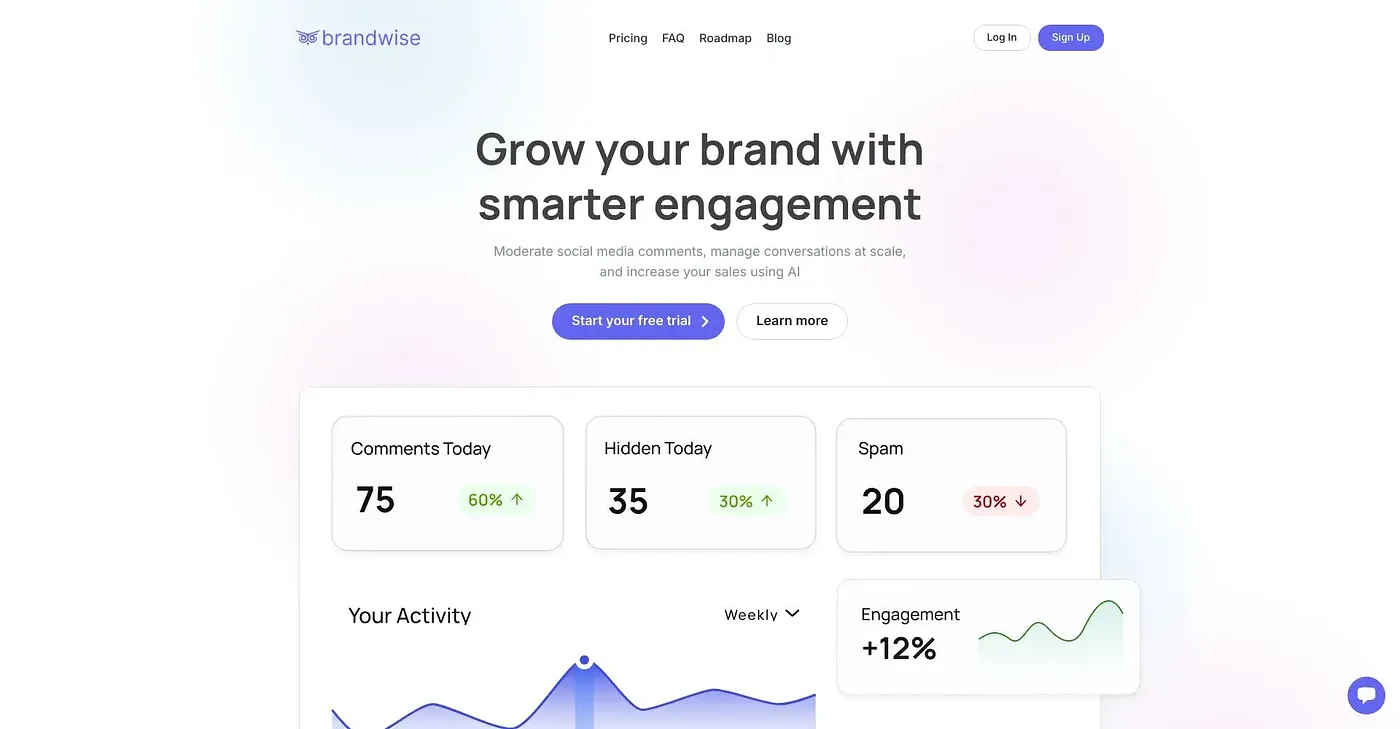 Screenshot of Brandwise AI